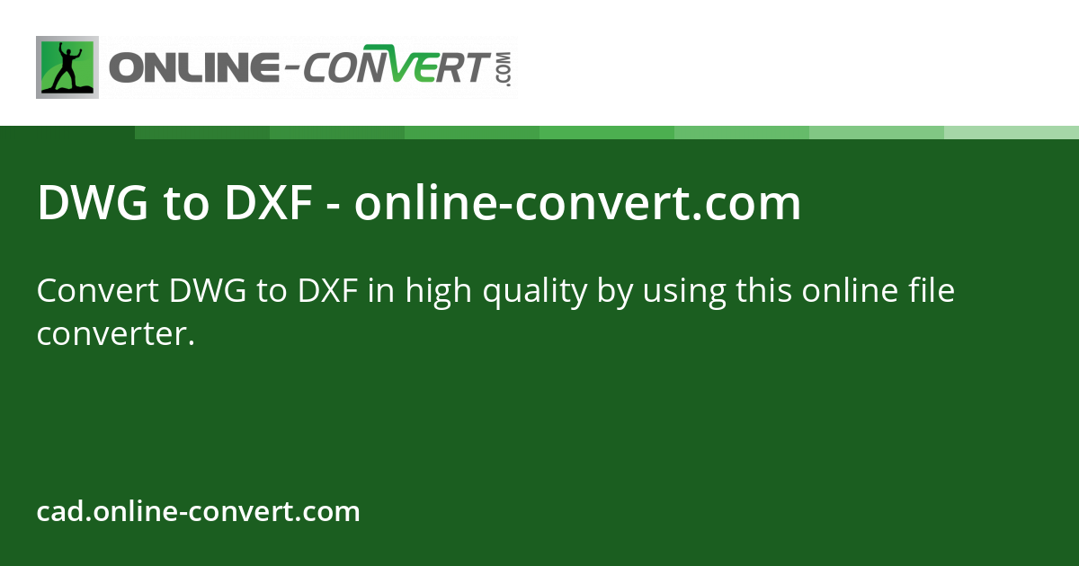 DWG to DXF