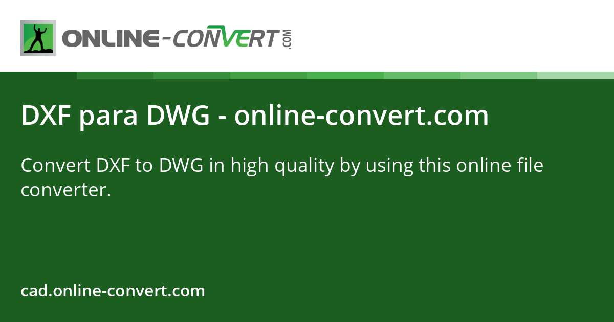 DXF a DWG - online-convert.com